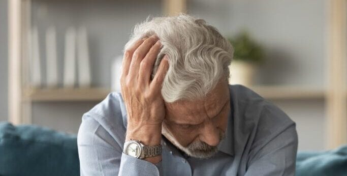 Older Man on couch